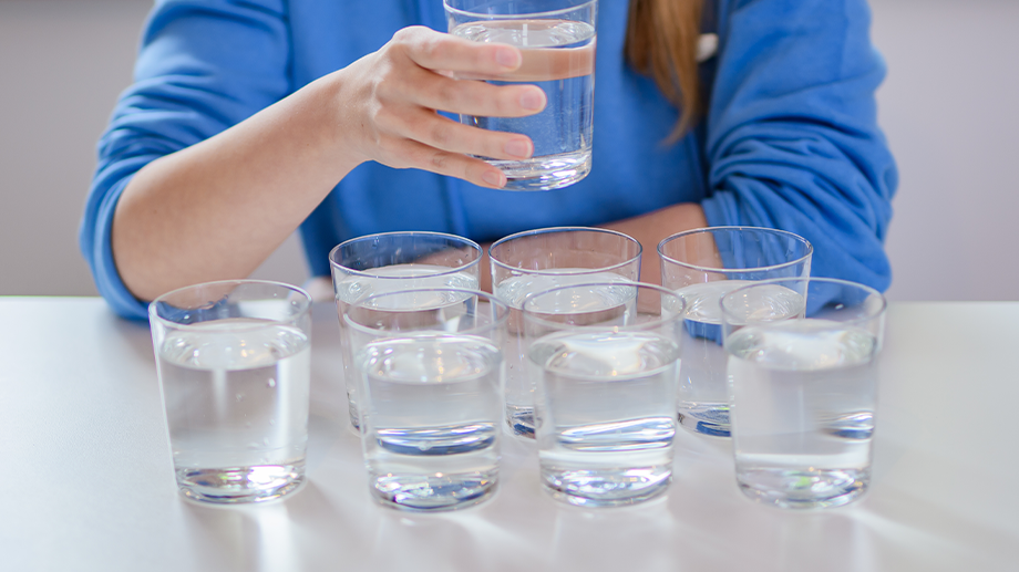 Sensorische Qualitätssicherung von Wasser